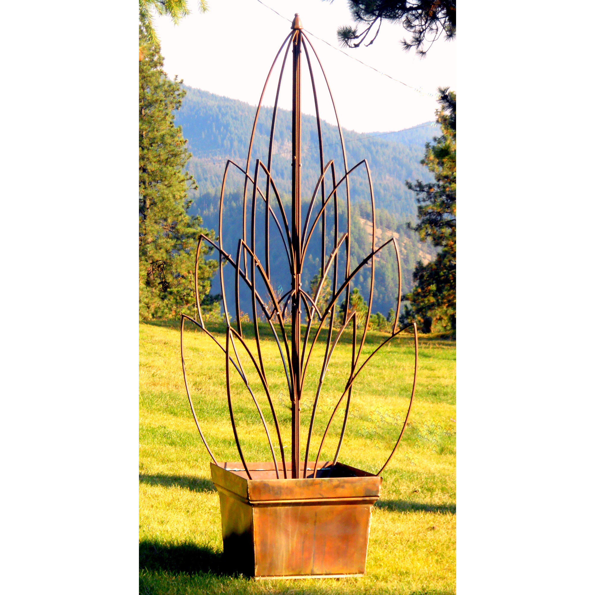 H. Potter Lotus Bud Garden Iron Gothic Trellis & Reviews Wayfair.ca